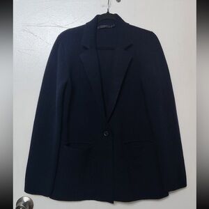 Jenni Kayne Cooper Blazer in dark navy blue, cardigan jacket size S